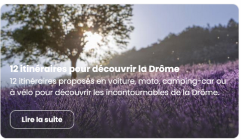 12 itinéraires pour découvrir la Drôme