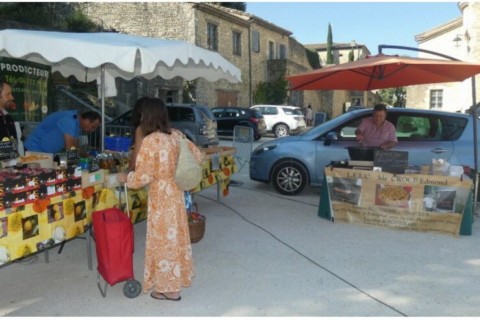 Marché Mirmande Drôme